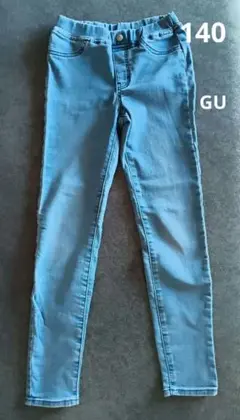 GU デニムスキニーパンツ　140
