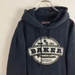 JAN SPORT BAKER スウェットパーカー ネイビー 　プリント