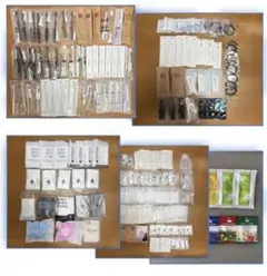 ホテルアメニティ各種 (歯ブラシ/くし/ブラシ/ボディタオル/入浴剤等)