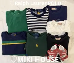 ミキハウス＆ラルフローレンポロ　長袖 7着まとめ売り　サイズ100