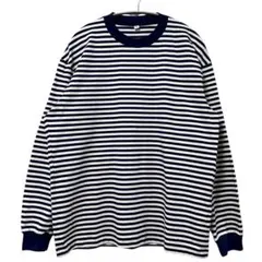 00s OLD UNIQLO ユニクロ ボーダーロンT長袖カットソー L