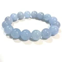 高品質 ライトブルー・アクアマリンブレスレット（12mm）
