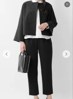 【美品】SONO NAVY MumMumダブルクロス レディ ジャケットサイズM