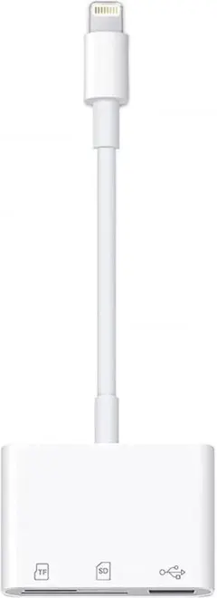iPhone SDカードリーダー 3-in-1 Lightning 変換アダプタ