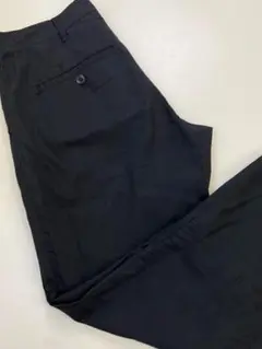 MICHEL KLEIN homme ストレッチ スリムパンツ 黒 46 麻混