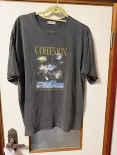 COHESION 宇宙テーマ Tシャツ ダークグレー