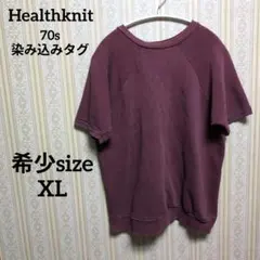 Healthknit 70s ヴィンテージTシャツ 染み込みタグのサムネイル