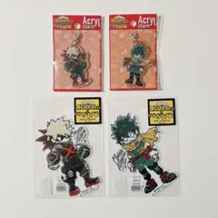 ヒロアカ緑谷出久爆豪勝己 B-SIDE LABEL アクリルチャーム　ステッカー