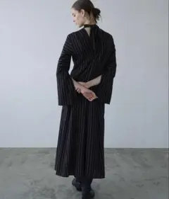 Blanc Nature 白襟ワンピース 38 黒白 ブランナチュール - メルカリ