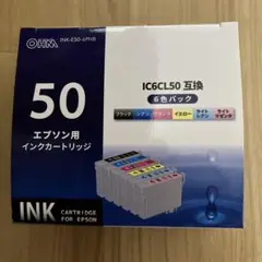 OHM IC6CL50 エプソン用インクカートリッジ 4個＋おまけ1個のサムネイル