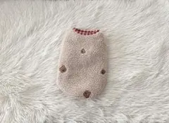 ＊ハンドメイド犬服＊くまさん刺繍ボア・タンクトップ