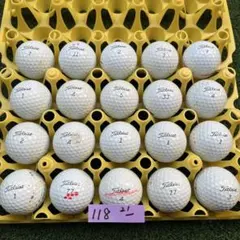 118タイトリスト　PRO V1 21年 AB-品 20球 ロストボール　ゴルフのサムネイル