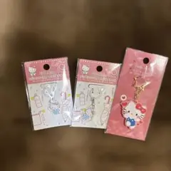 めじるしアクセサリー　キティ　アクリルチャーム&ラバーキーホルダー ハローキティ