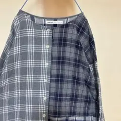 コンジェペイエcongéspayés新品ダブルガーゼチェックチュニック 