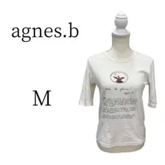 agnes b. アニエスベー 白 半袖 Tシャツ・カットソー M