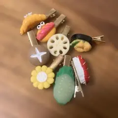 食べ物モチーフクリップ 10個セット