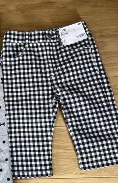 新品未使用　女の子 ボトムス 120 タグ付き チェック 半ズボン