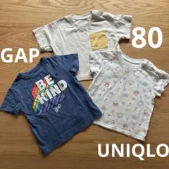 UNIQLO GAP Tシャツ　3枚セット　80cm トイストーリー　エアリズムのサムネイル