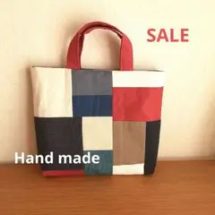 売り切りセール　ハンドメイド　ミニバック　おさんぽバック　パッチワークバック ⑯