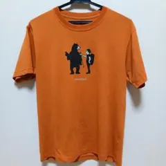 モンベル mont-bell 半袖Tシャツ 道案内 メンズM オレンジ