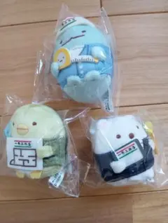 すみっコぐらし　手のりぬいぐるみ　一条工務店　とかげ　ぺんぎん？　しろくま　3点