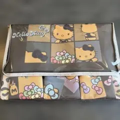 新品♡ハローキティ♡トートバッグ♡収納ケース♡ヒョウ柄日焼けキティ