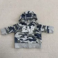 GAP 迷彩柄 フード付きパーカー 3-6ヶ月