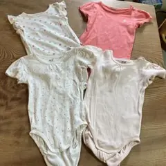Baby gap H&M ベビー半袖ロンパース4点セット
