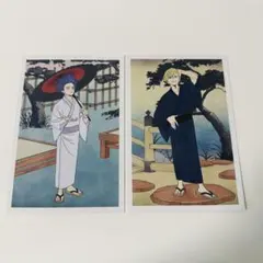 アニメイト特典　浮世絵　浴衣　ポストカード