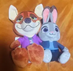 ディズニー ズートピア2　ペアぬいぐるみ ニック ジュディ
