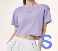 XEXYMIX ラベンダー クロップドTシャツ