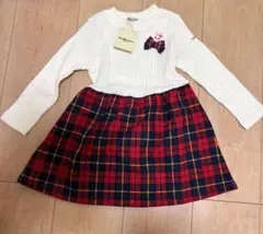 ホットビスケッツ　ミキハウス　ワンピース　90