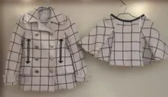 サカイラック　sacai luck ジャケット　スカート　チェック　セットアップ
