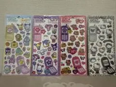 【即日発送】サンリオキャラクターズ 平成はっぴーフォンステッカー 4点セット