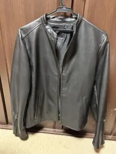 NANO UNIVERSE 黒 レザーシングルライダース