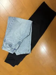 美品 gu バレルレッグジーンズ 29インチ 2本セット