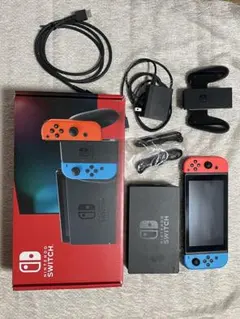 液晶美品】Nintendo Switch 本体一式（訳あり・ACアダプタ欠品
