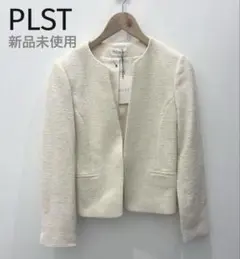 PLSTスラブツイードジャージーキーカラージャケットS