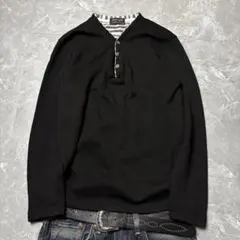 archive henry neck l/s grunge y2k swag 黒