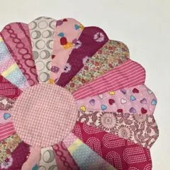 ヘキサゴン パッチワーク キルト ビンテージ ピースワーク - メルカリ
