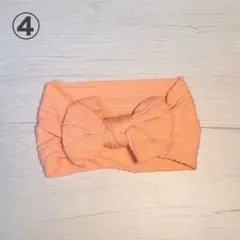 ベビー ヘアバンド ソフト くすみ ④リボン 可愛い ヘアゴム 赤ちゃん