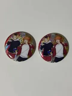 ハイキュー!! 缶バッジビスケット 孤爪研磨 日向翔陽 2個セット