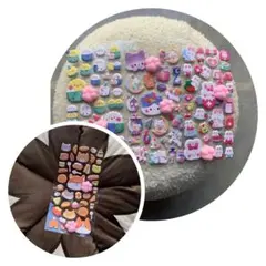 3D 立体 ぷにぷに もちもち もちぷに 肉球 シール ステッカー 4枚セット