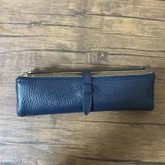 C COMPANY ペンケース 本革 ネイビー キャメル シャーペンまとめ売り