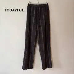 TODAYFUL カジュアルパンツ　ワイドパンツ　ブラウン