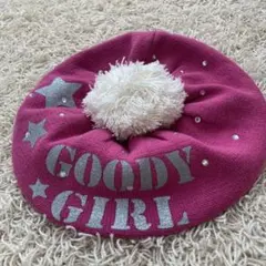 ベレー帽　キッズ　フリー　帽子　ピンク