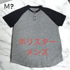 Hollister ホリスター Mサイズ ヘンリーネックTシャツ グレー