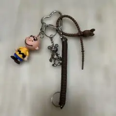 チャーリー・ブラウン バッグチャーム　じゃらじゃらキーホルダー