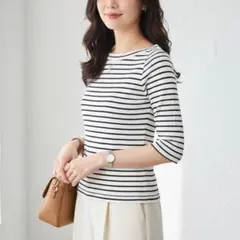 Y8808*バンヤードストーム☆プルオーバー☆ボーター柄☆カットソー☆白黒