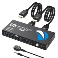 【新品未使用】KVM スイッチ 2台のPCをワンタッチで切り替え